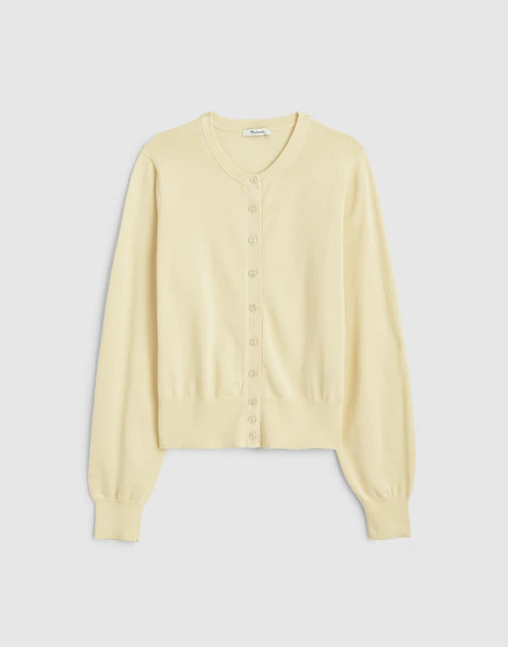 Button-Front Cardigan in 100% Cotton | Madewell
