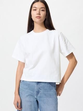 Women's Washed Cotton Boxy T-Shirt White XS UNIQLO US | UNIQLO (US)