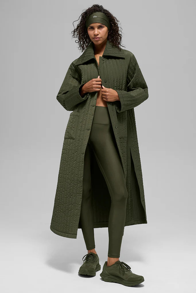 Quilted Skyline Long Coat | Alo Yoga (US)