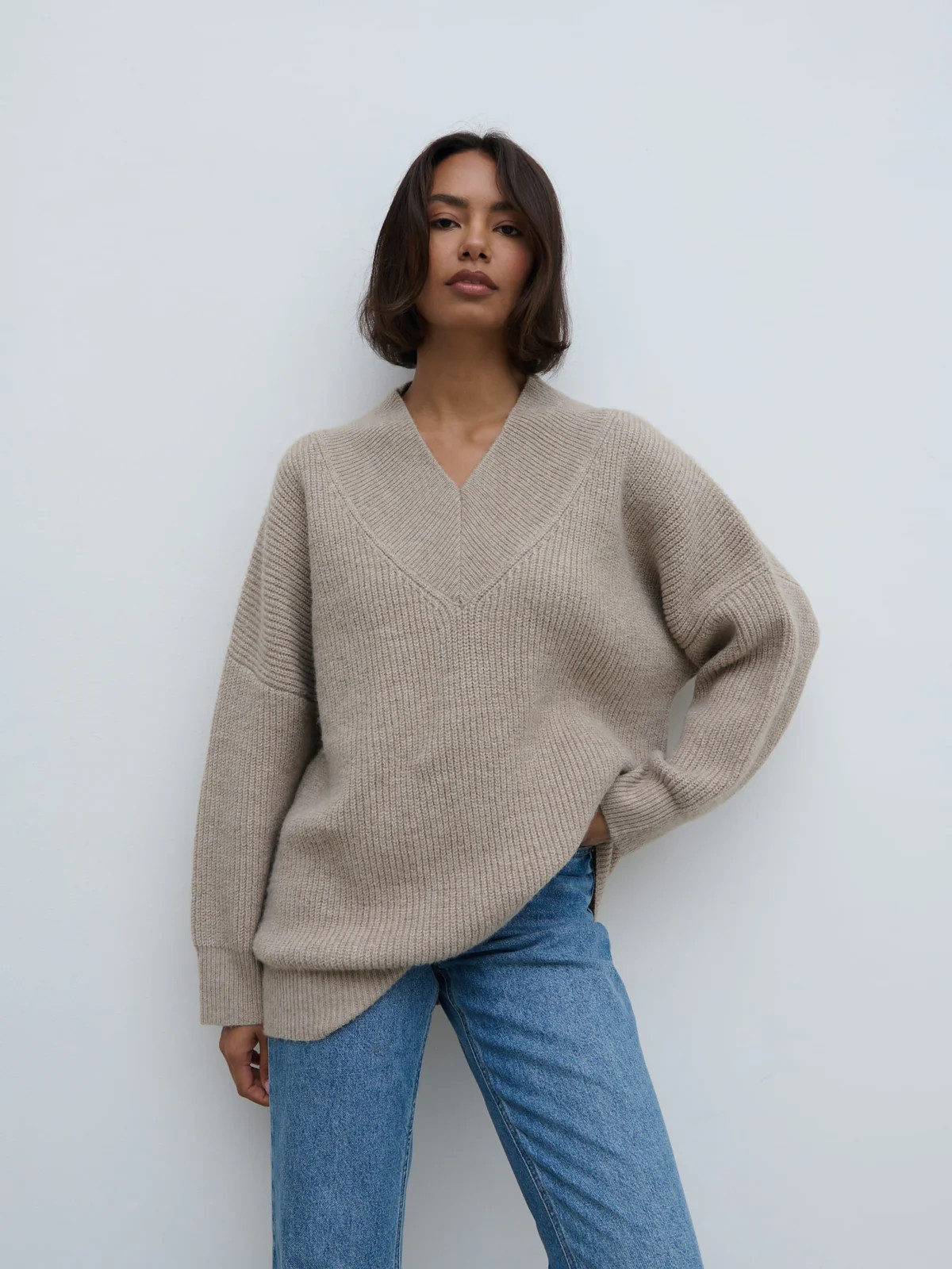 Jovie Oversized Rib Knit Jumper | Pretty Lavish (UK)