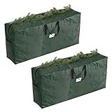 Elf Stor 9ft Christmas Storage Bag for Artificial Tree Protection, 2 packs x 9 ft, Green | Amazon (US)