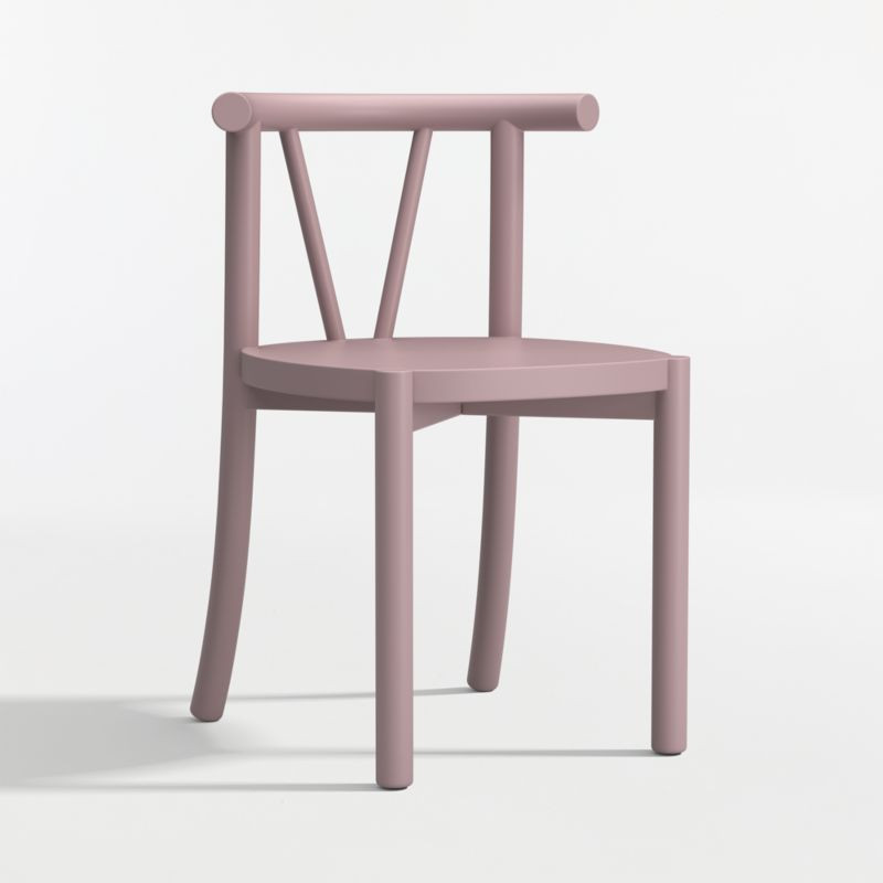 Classic Violet Purple Wood Kids Play Chair + Reviews | Crate & Kids | Crate & Barrel