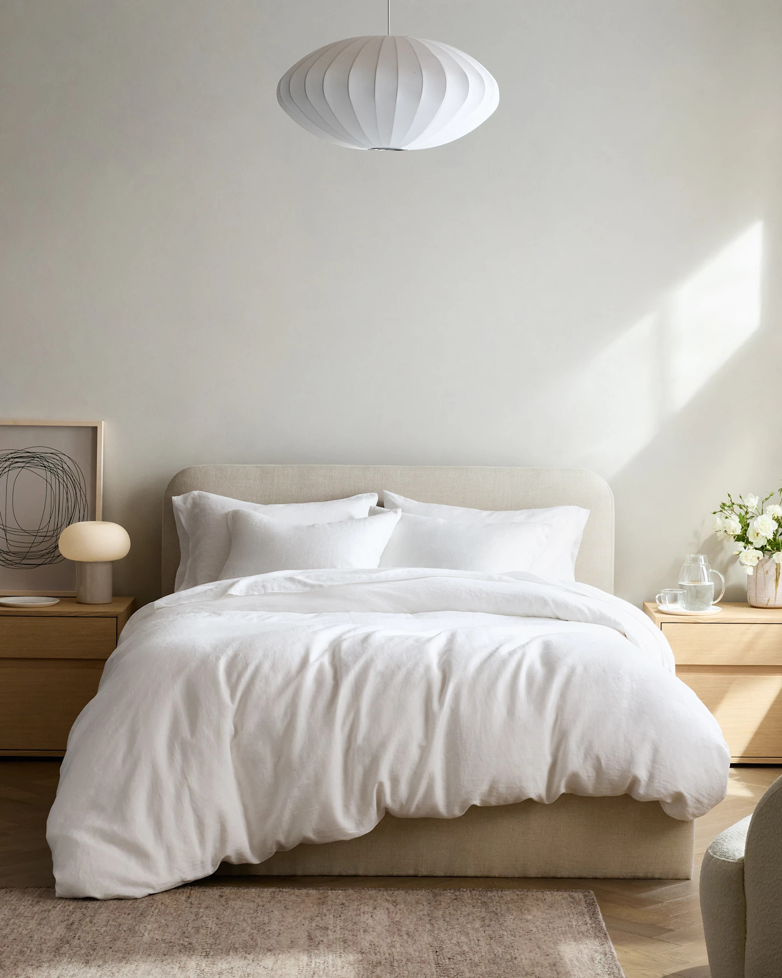 European Linen Duvet Cover Set in White | Quince