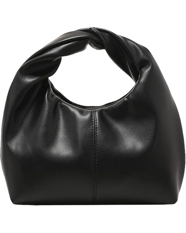 Verdusa Women's Ruched Hobo Mini Handbag Clutch Purse Dumpling Pouch Bag | Amazon (US)