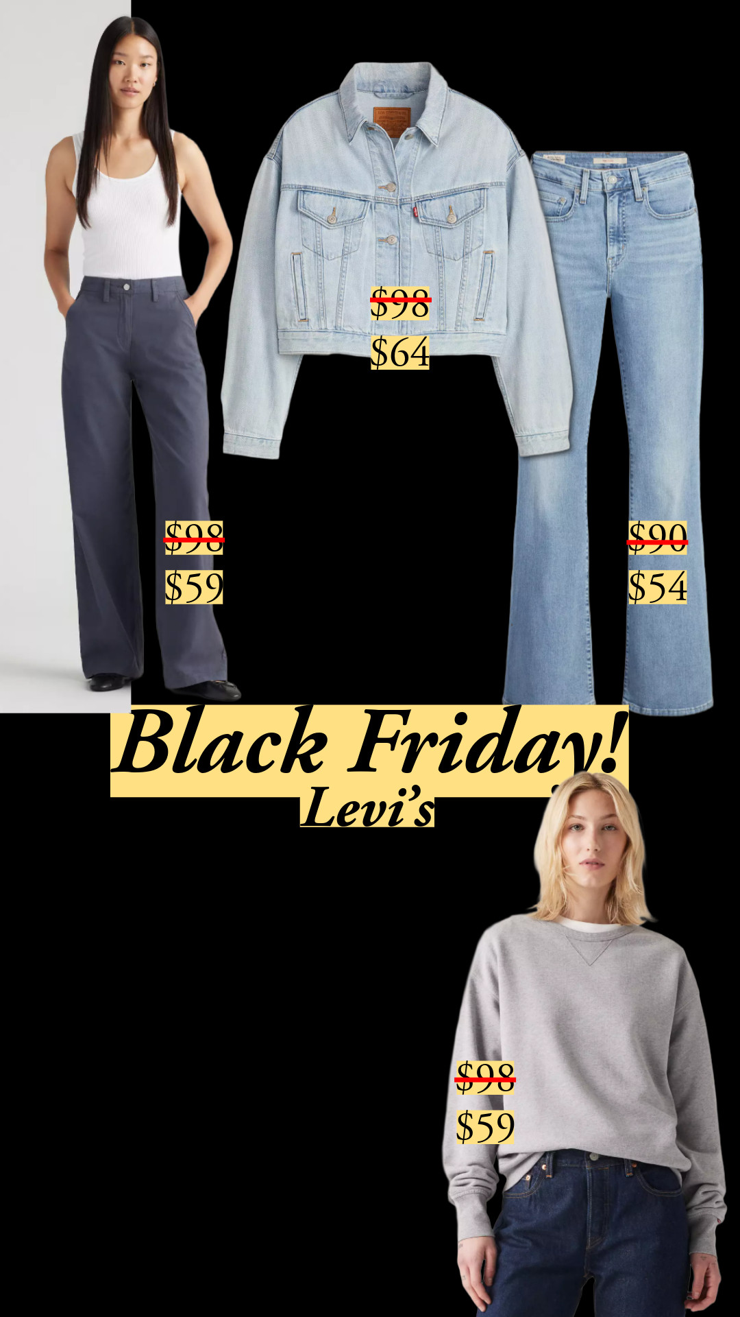 Black Friday | Levi's | Denim | Jeans | Lady's Jacket  👖 

 #LTKCyberWeek #LTKGiftGuide #LTKgrwm