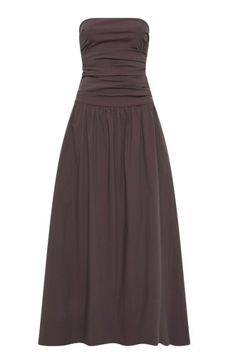 Tie-Back Drop-Waist Cotton-Nylon Maxi Dress | Moda Operandi (Global)
