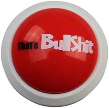 Talkie Toys Products That's Bullshit Button (White) - Talking Button Features Hilarious BS Saying... | Amazon (US)