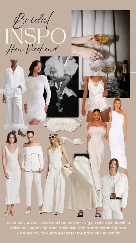 Hen do outfit. Bride to be. Bridal. White outfit. White dress 🤍. White party Wedding 

#LTKparties #LTKfindsunder100 #LTKwedding