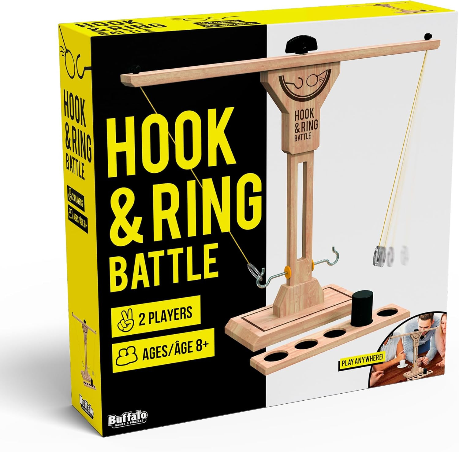 Buffalo Games - Hook & Ring Battle Game – Fast‑Paced Family Party Game | Tabletop Ring Toss f... | Amazon (US)