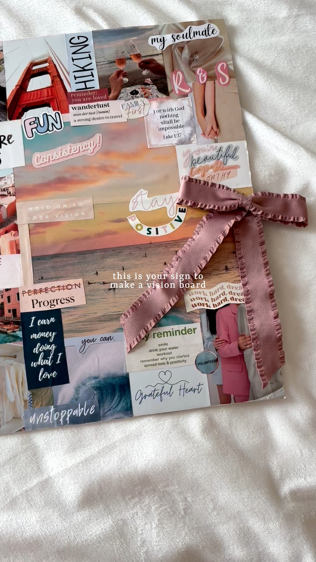 🎀Your sign to do a vision board!💌

I can honestly say that mostly everything in this vision board (and all my other ones) came true this year or the past years. 🫶 

I’m making my 2026 vision board in the following weeks. Here’s What You Need To Create Your 2026 Manifestations Board:

My must-haves supplies:
✨Premade Images Books (easier to cut, if you don’t have magazines or a printer)
✨Glue Stick (preferred, not messy)
✨Washi tape
✨Markers and Gel Pens
✨Scissors
✨Stickers
✨Magazines (DIY)*

#LTKstorytime #LTKdayinmylife #LTKselfcare