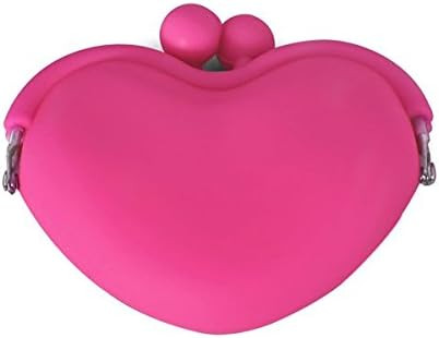 Uhugu Magenta Cute Candy Silicone Key Coin Tray Change Wallet Purse Bag Pouch Case | Amazon (US)