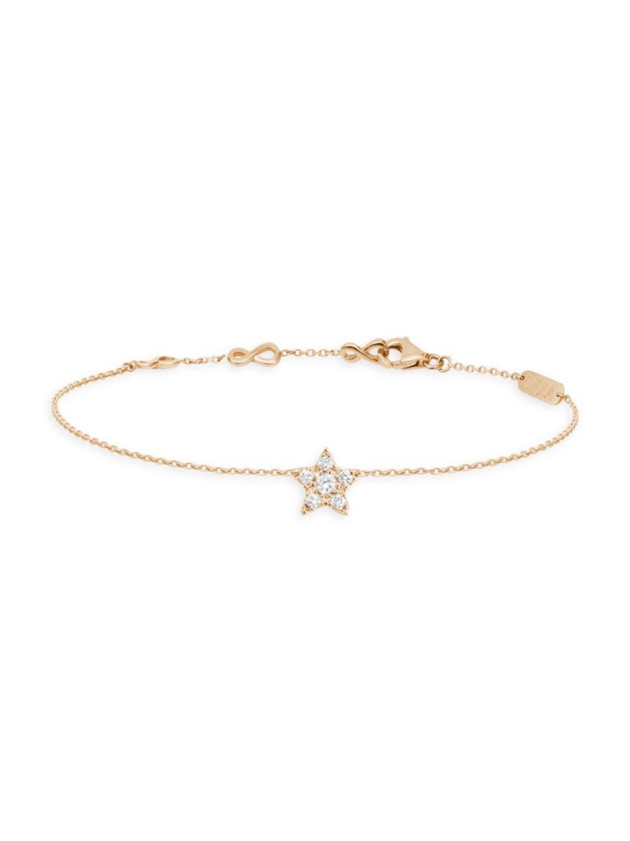 Magic Touch 18K Yellow Gold & Diamond Star Chain Bracelet | Saks Fifth Avenue