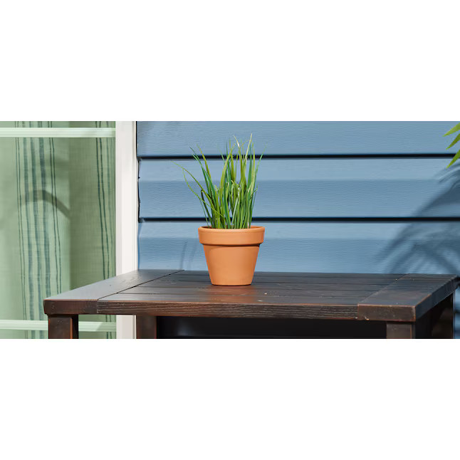 Southern Patio Round 4.33-in W Small Orange Terracotta Indoor/Outdoor Planter with Drainage Holes | Lowe's