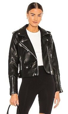 BLANKNYC Vegan Leather Moto Jacket in For The Night from Revolve.com | Revolve Clothing (Global)