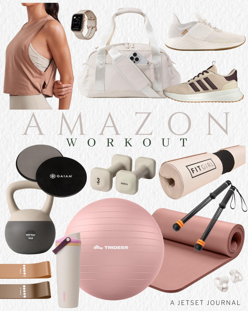 Stay stylish at the gym or home with these Amazon Fitness finds! CRZ YOGA’s large armhole tank is our latest obsession. You can pair it with buttery-soft yoga pants or leggings, then a stylish pair of sneakers from New Balance or adidas. This Owala FreeSip water bottle is what we love to use to hydrate during workout sessions. And if you’re looking to improve your upper body strength, HolyElks ropeless battle ropes are perfect.

#LTKSeasonal #LTKSaleAlert #LTKTravel
 

 