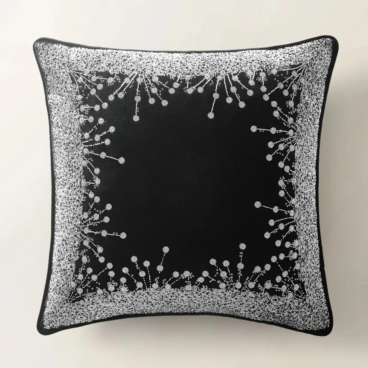 Grace Holiday Pillow 20" - Black | Z Gallerie