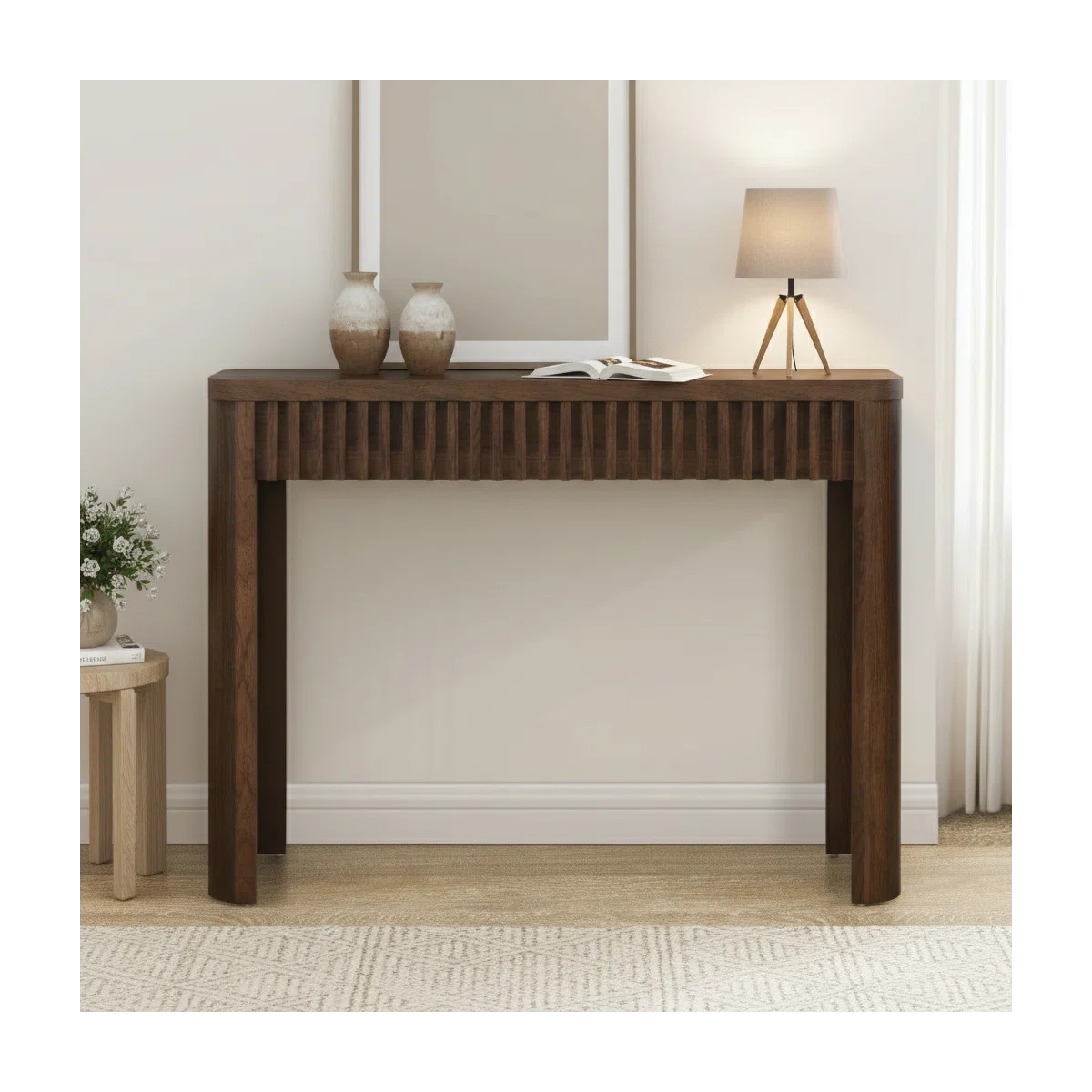 Abdel 39" Fluted Console Table with Mid-Century Modern Styling | Wayfair North America