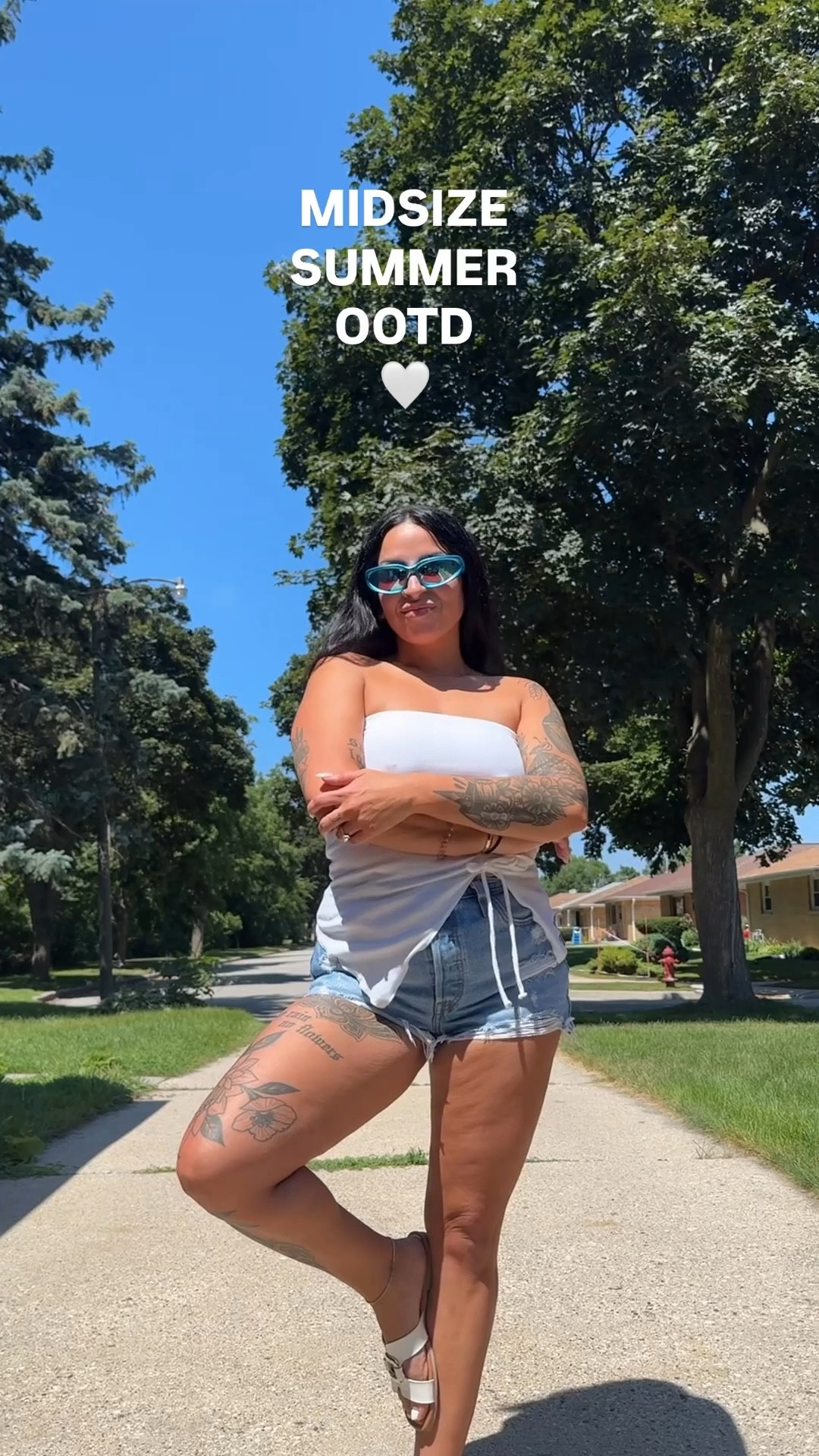 My favorite denim shorts for the summer as a midsize mom. 🤍

#LTKMidsize #LTKSeasonal #LTKPetite