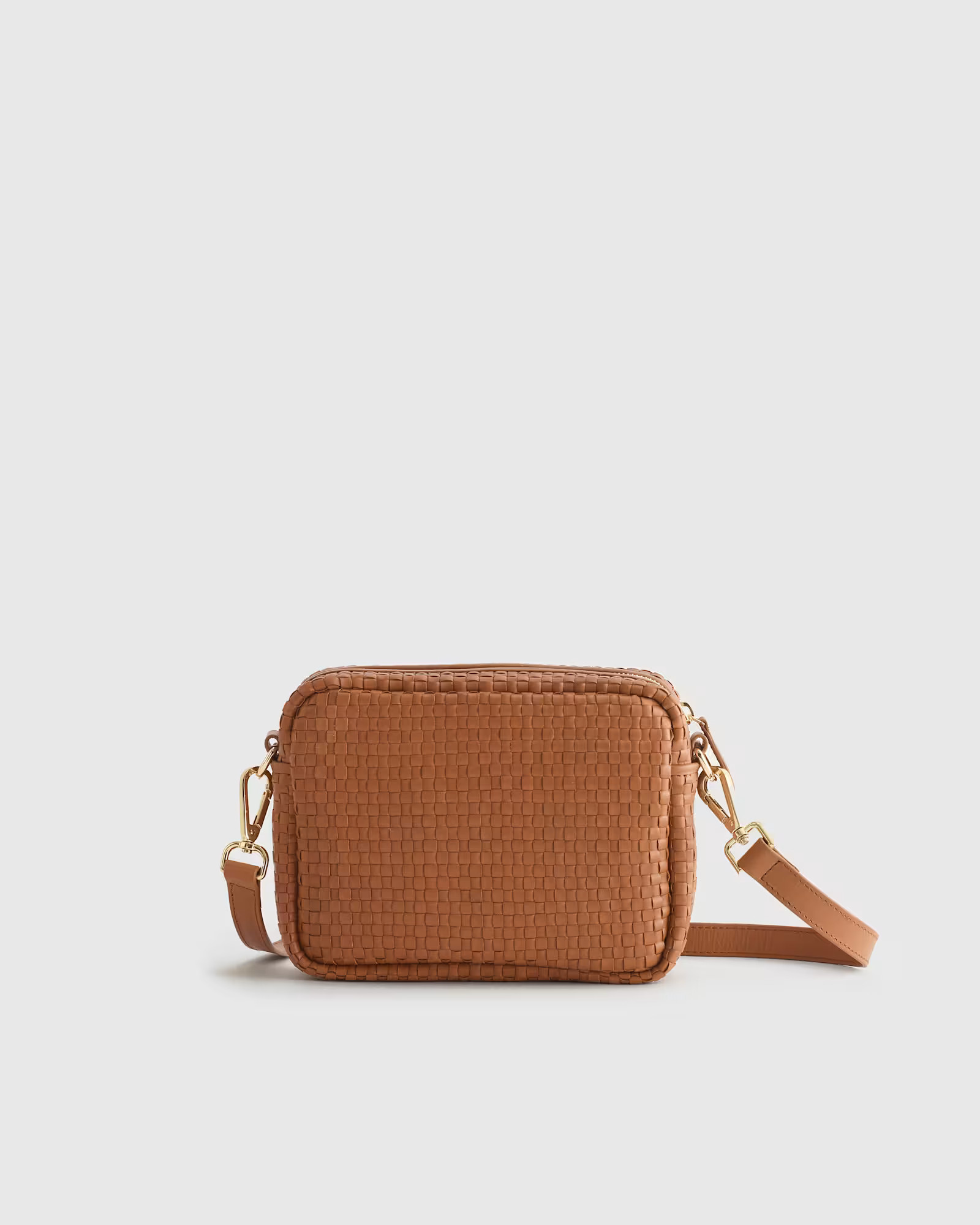 Italian Leather Handwoven Crossbody | Quince