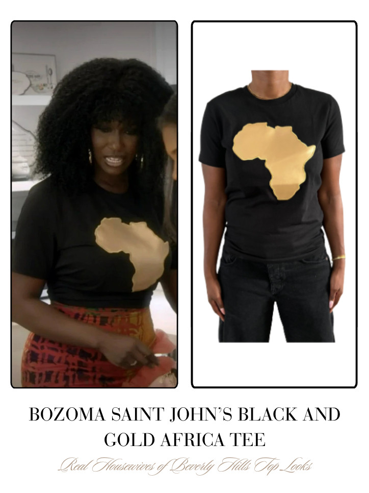 Bozoma Saint John's Black and Gold Africa Tee 

 