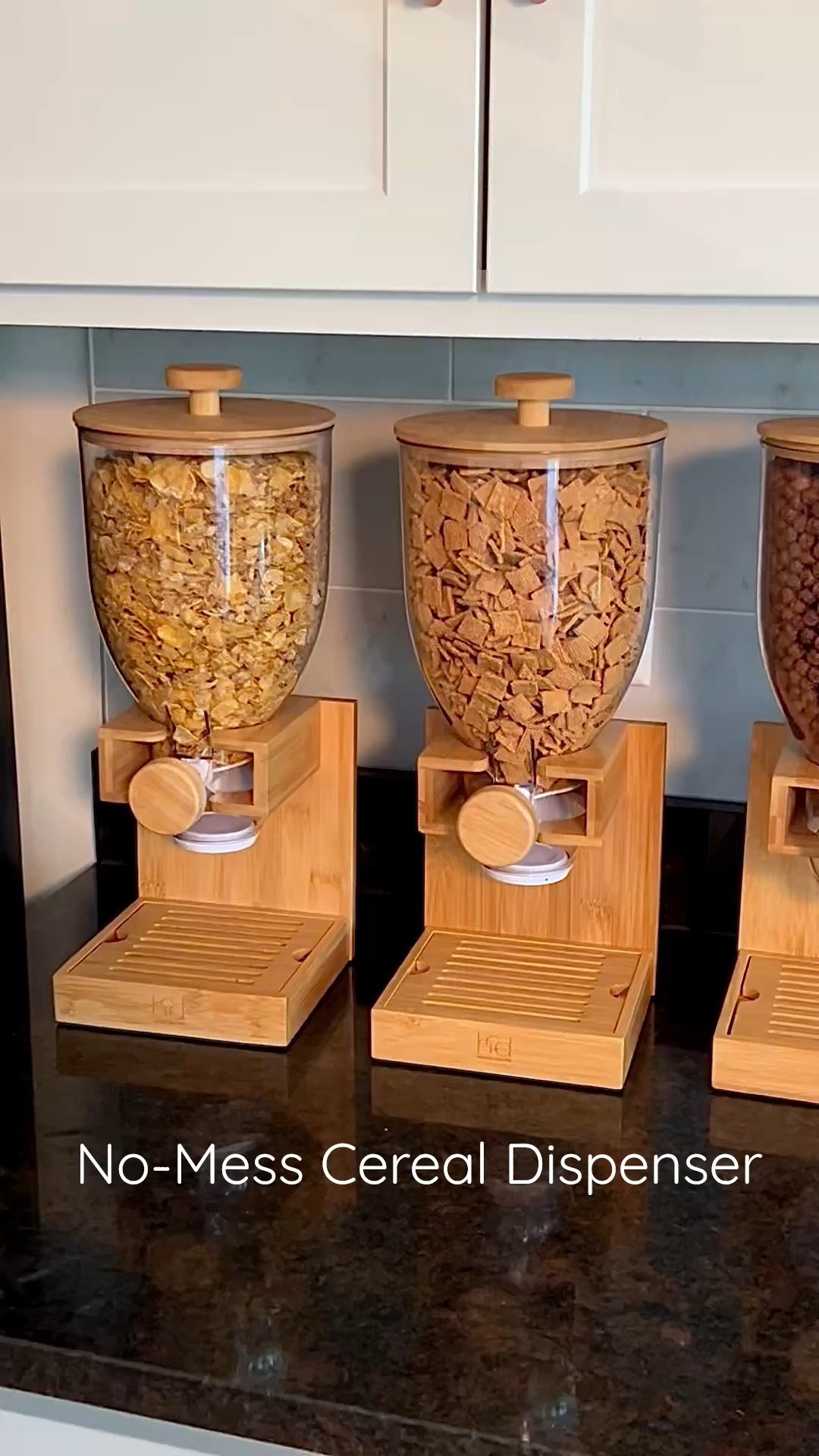 Say goodbye to cereal spills 🙌 This no mess cereal dispenser keeps cereal fresh and perfectly portioned every time. Perfect for busy mornings and organized kitchens. 🥣 #LTKhome #pantryorganization 

#LTKHome #LTKmomlife