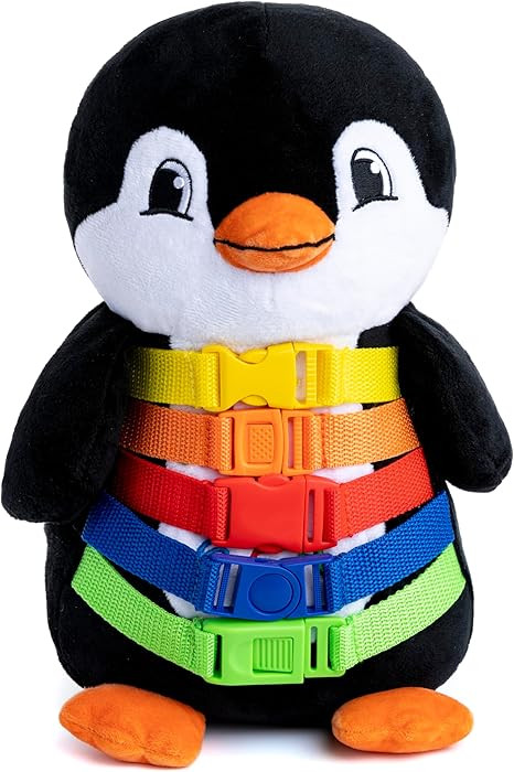 Buckle Toy - Blizzard Penguin Stuffed Animal - Montessori Learning Activity Toy - Develop Motor S... | Amazon (US)