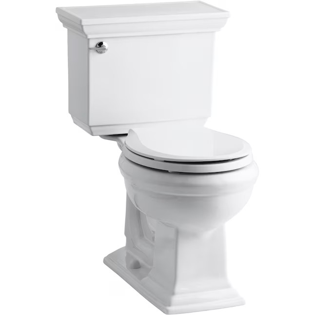 KOHLER Memoirs White Round Chair height 2-piece Toilet 12-in Rough-In WaterSense 1.28 GPF | Lowe's