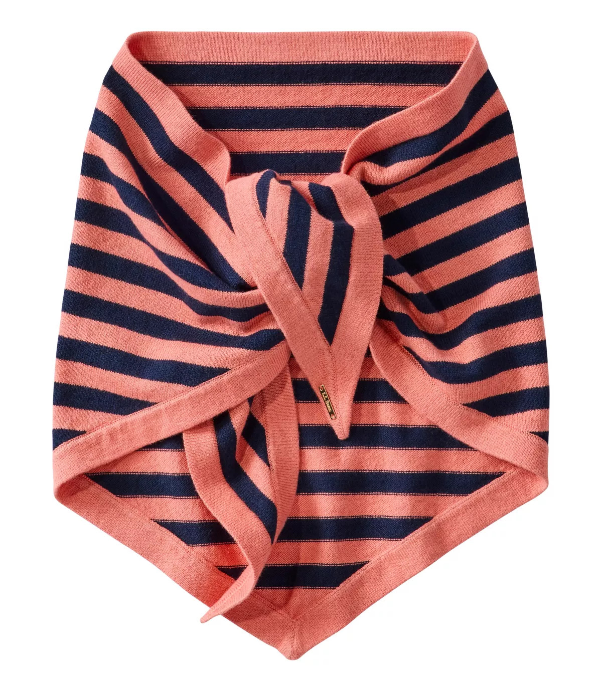 Women's Cotton/Cashmere Knit Triangle Scarf, Striped | L.L. Bean