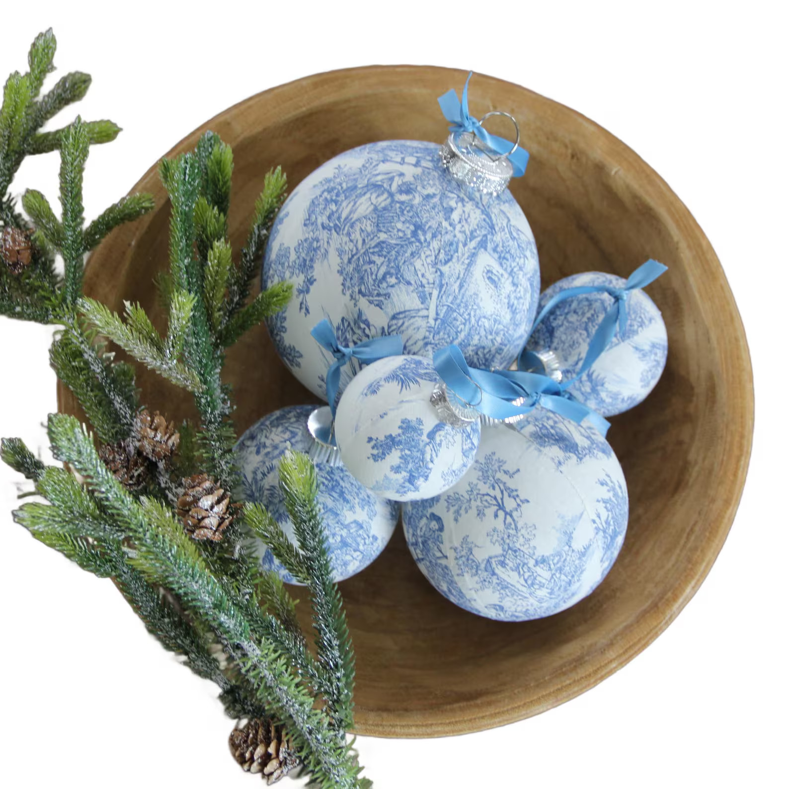Blue Toile Christmas Ornament: French Country, Shatterproof - Etsy | Etsy (US)