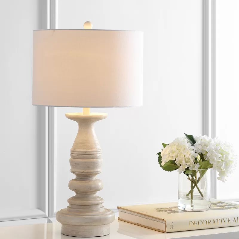 Almaden 29" White Wash Table Lamp Set | Wayfair North America