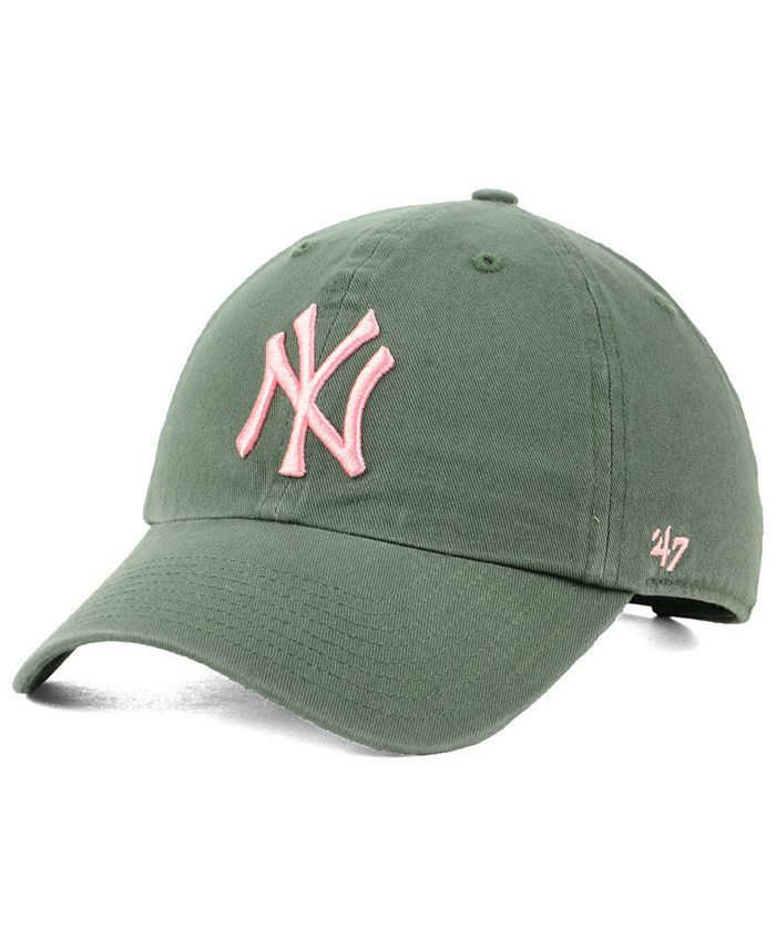 New York Yankees Moss Pink CLEAN UP Cap | Macys (US)