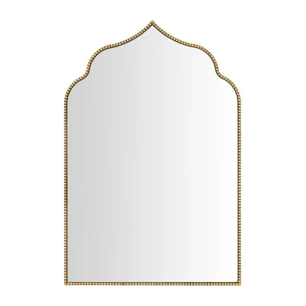 Medium Ornate Arched Gold Antiqued Classic Accent Mirror (35 in. H x 24 in. W) - Walmart.com | Walmart (US)