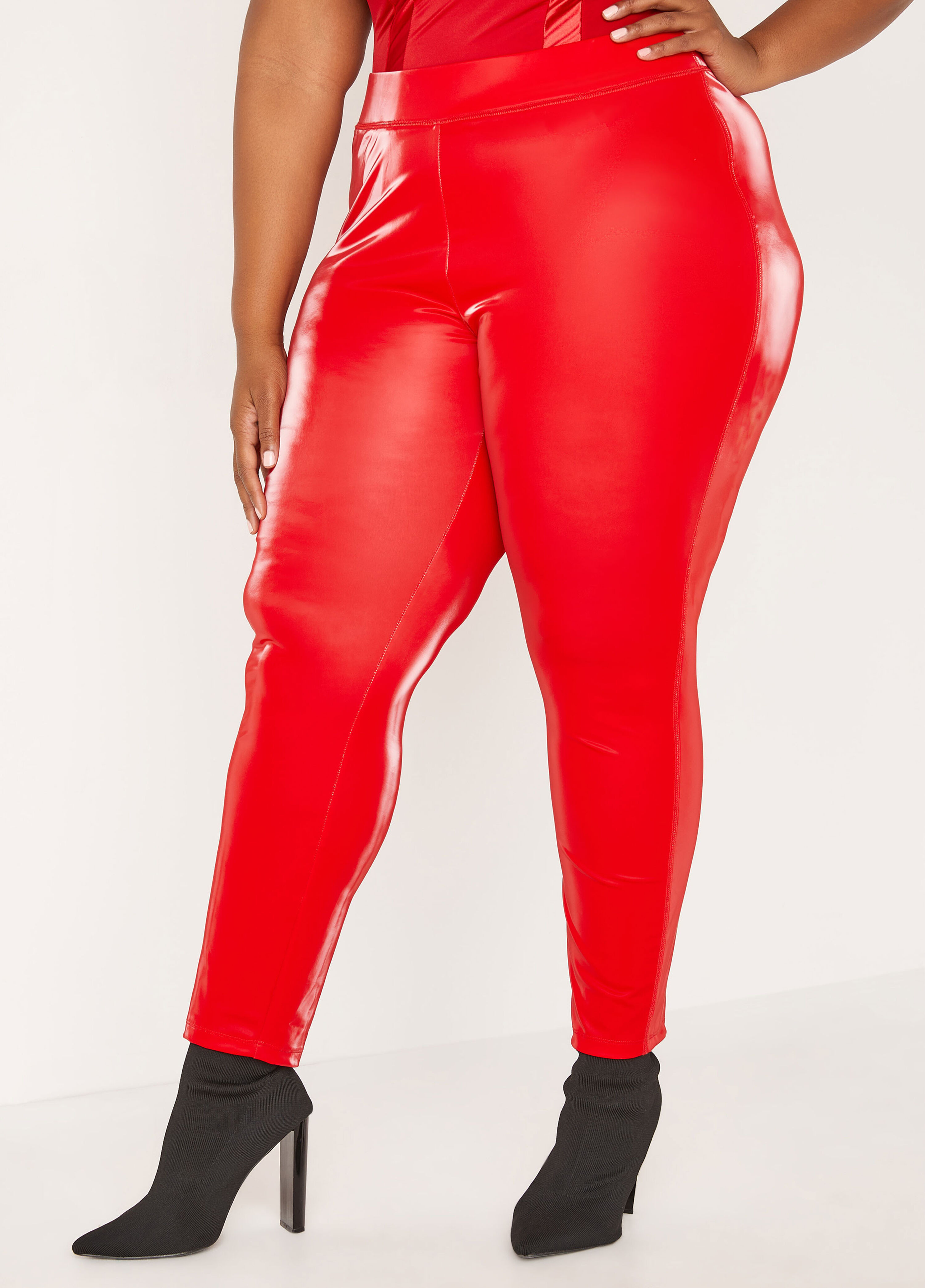 High Rise Liquid Leggings | Ashley Stewart