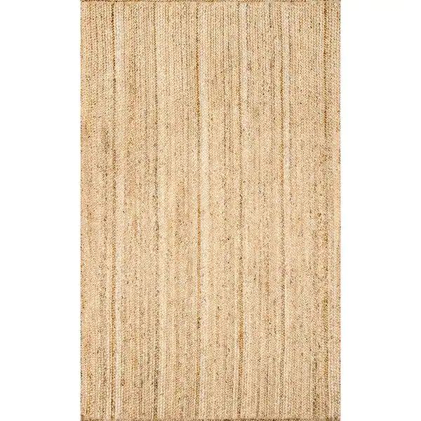 nuLOOM Braided Reversible Jute Area Rug | Bed Bath & Beyond