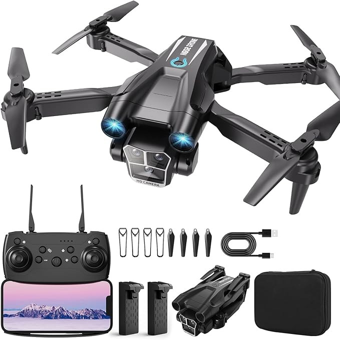Drone with Camera 1080P HD, Mini Drone for Beginners Kids Adults, RC Quadcopter with 2 Batteries,... | Amazon (US)