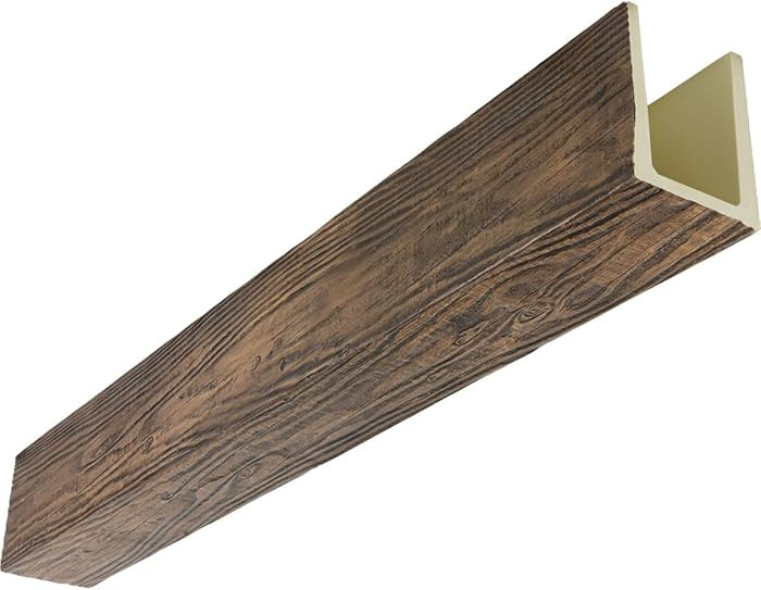 Ekena Millwork 5 1/2"W x 5 1/2"H x 192"L 3-Sided (U-Beam) MENA HeritageTimber Faux Wood Ceiling B... | Amazon (US)