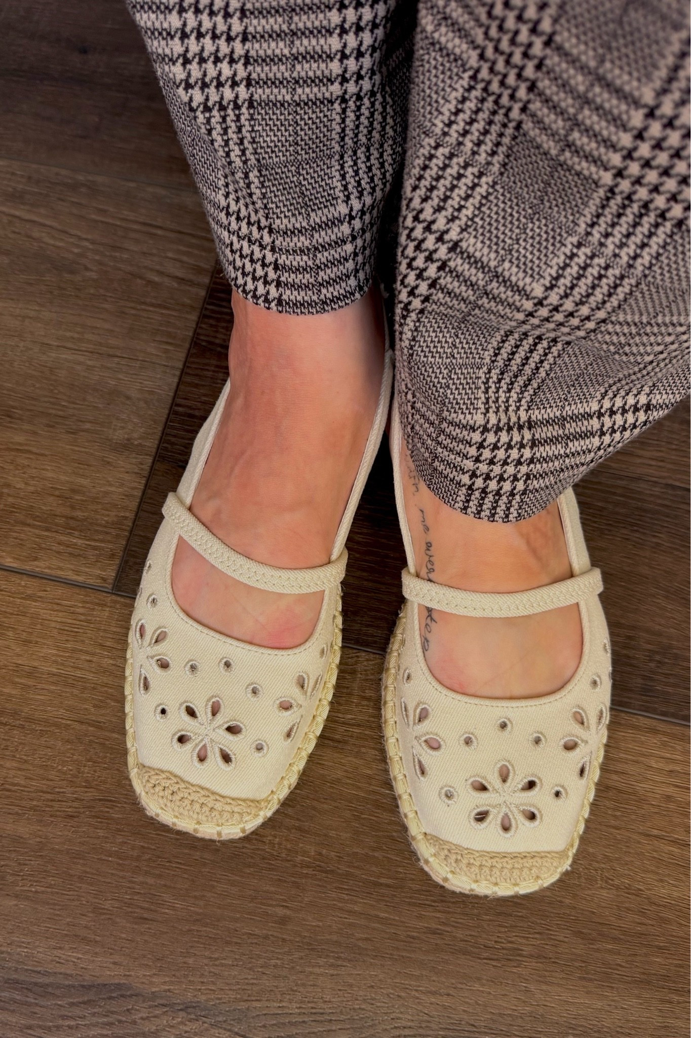Cutest flats from Walmart. They run TTS 😍 

Absolutely! Here are plenty of searchable keywords separated by commas:

mesh Mary Jane flats, Walmart shoes, Walmart fashion, Walmart finds, affordable shoes, budget fashion, Mary Jane flats, mesh flats, breathable flats, summer shoes, trendy flats, cute flats, everyday shoes, comfy shoes, women’s shoes, casual style, chic style, neutral shoes, woven flats, ballet flats, flat shoes, viral Walmart finds, Walmart style, fashion finds, affordable style, outfit inspiration, capsule wardrobe, mom style, teacher outfits, workwear shoes, spring shoes, summer fashion, easy outfits, everyday fashion, Walmart haul, shoe finds, stylish on a budget, fashion deals, cute Walmart shoes, comfortable flats, toe coverage shoes, classic style, minimalist fashion, old money style, elevated basics, on trend shoes

#LTKWorkwear #LTKOver40 #LTKootd