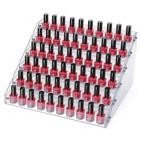 Benbilry Acrylic Nail Polish Holder 6 Tier Organizer Rack Holds Up to 60 Bottles 6 tiers(can holdes  | Walmart (US)