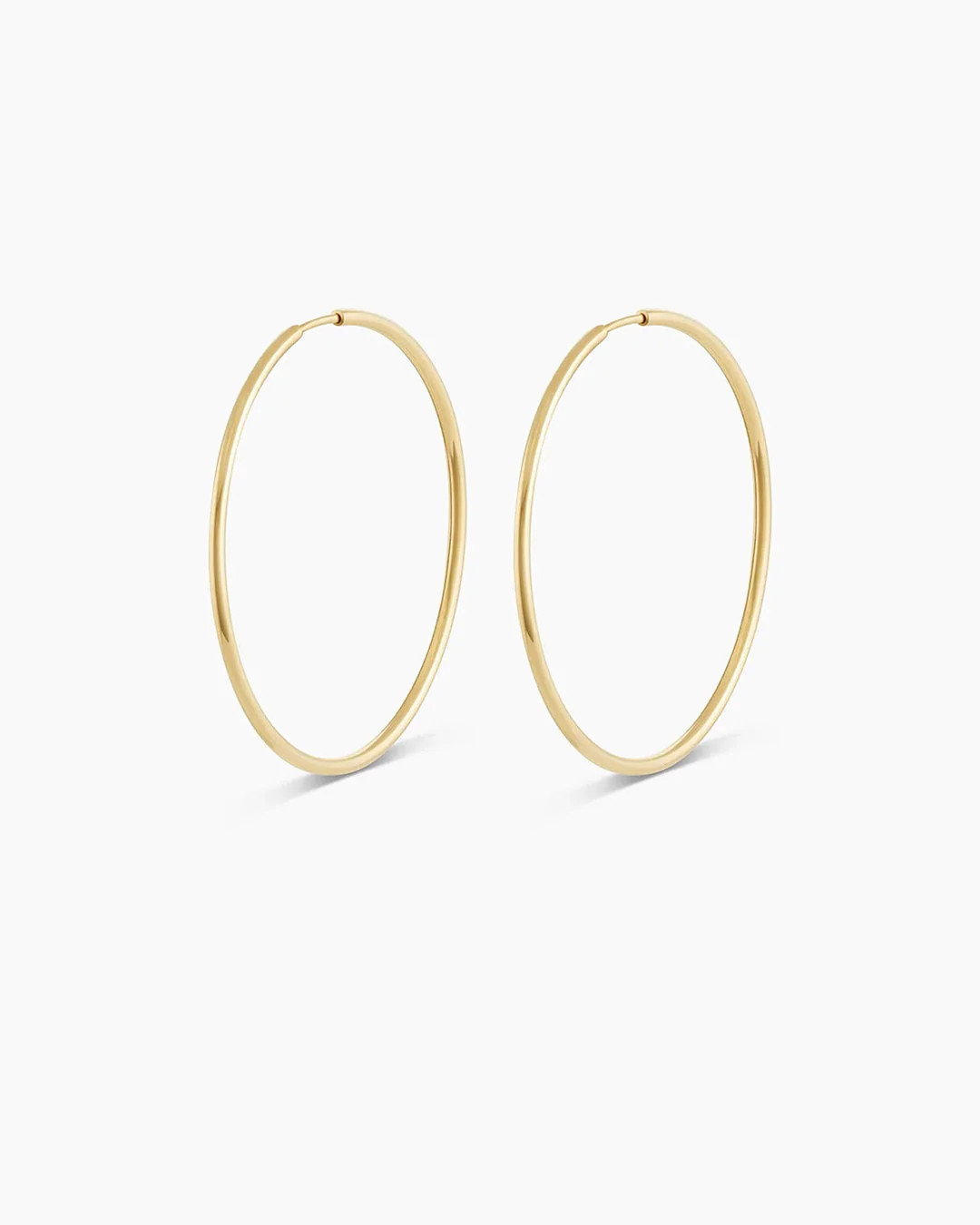 14k Gold Classic Hoops - 14k Solid Gold / 30mm | gorjana