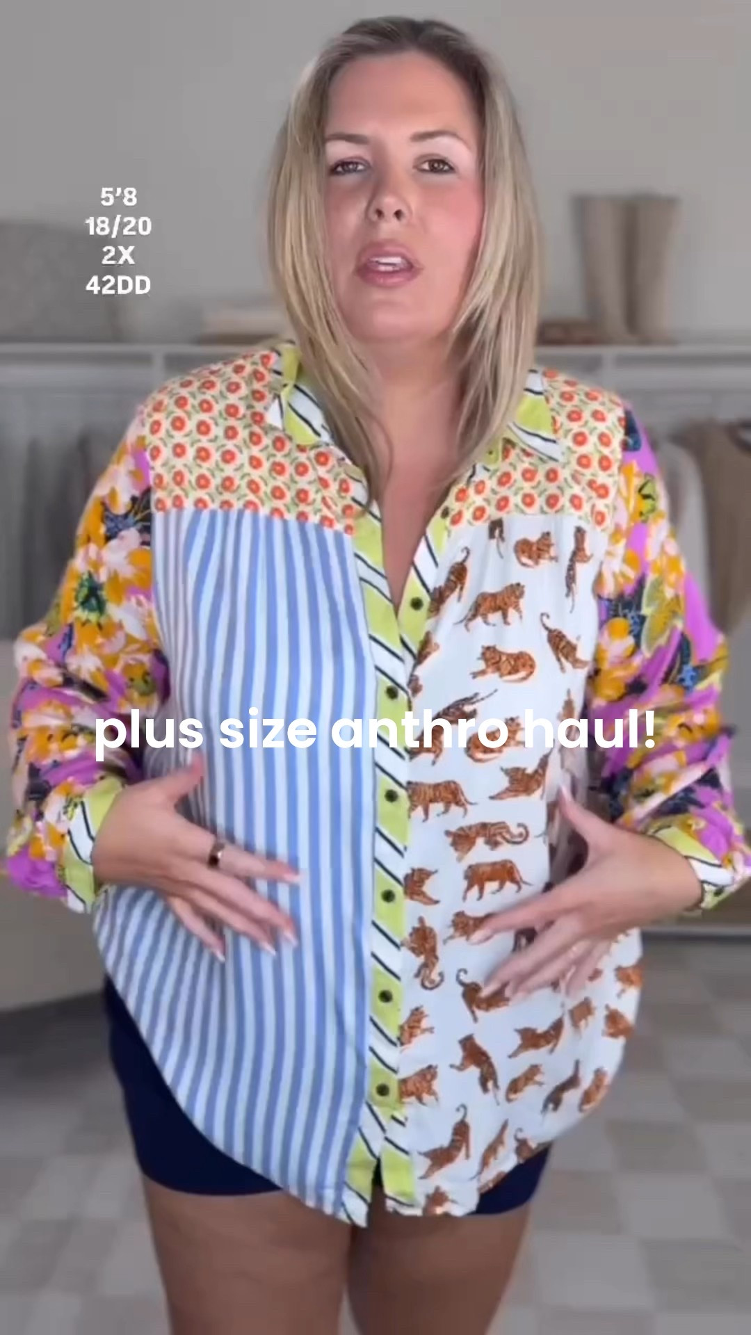 Wearing a 2X in all the tops and a 20W in the shorts! Get your regular size or size up if in between! DISCOUNT ASHLEYD20 ends 6/30! Anthropologie quality is unmatched! 

#LTKSaleAlert #LTKMidsize #LTKPlusSize