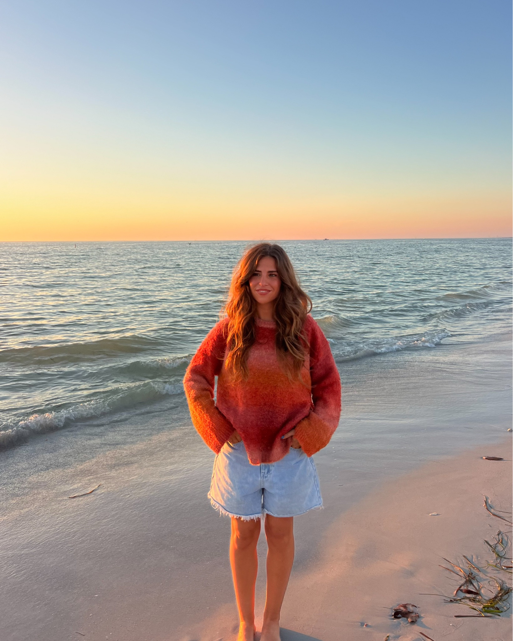 Obsessed with this sweater!!! Wearing a size Small  