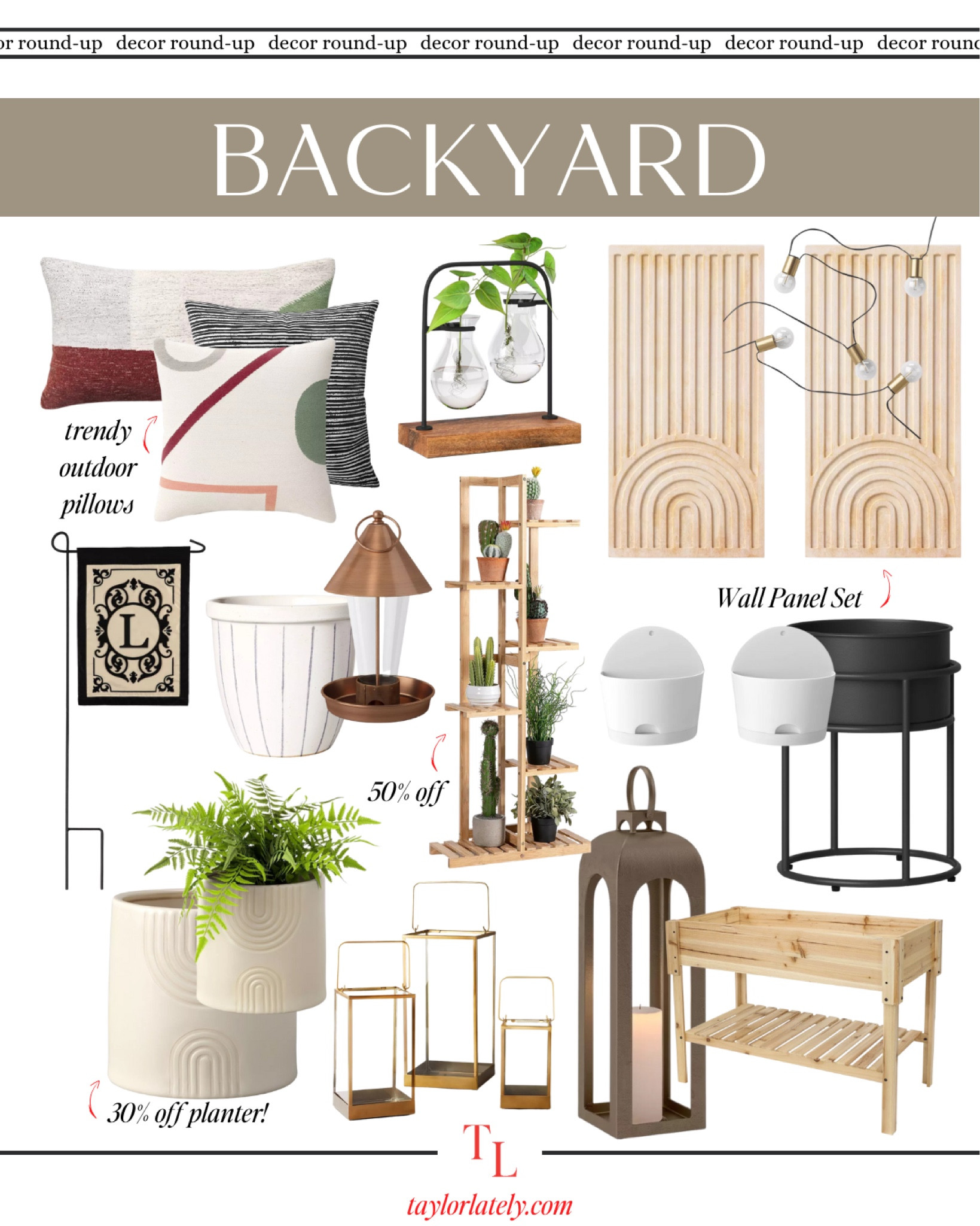 Backyard summer decor round up! 

#LTKunder100 #LTKhome #LTKSeasonal