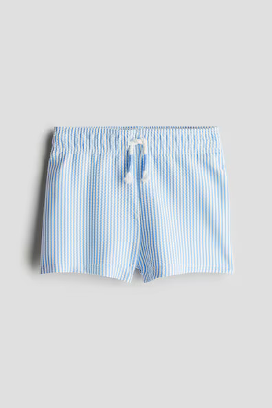 H & M - Patterned Swim Shorts - Blue | H&M (US + CA)