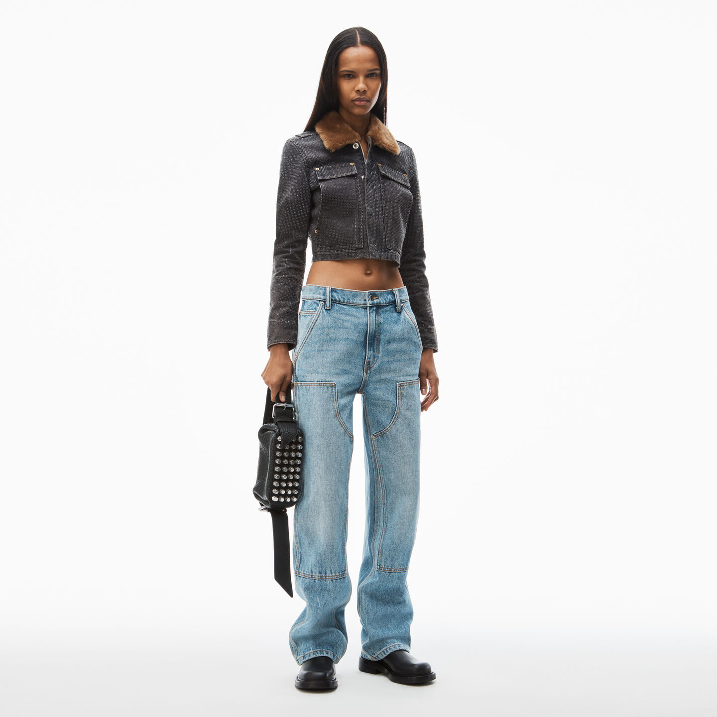 Alexander Wang Women's Ez Slouch Carpenter Jeans Classic Light Indigo - US Size 25 Regular | Alexander Wang