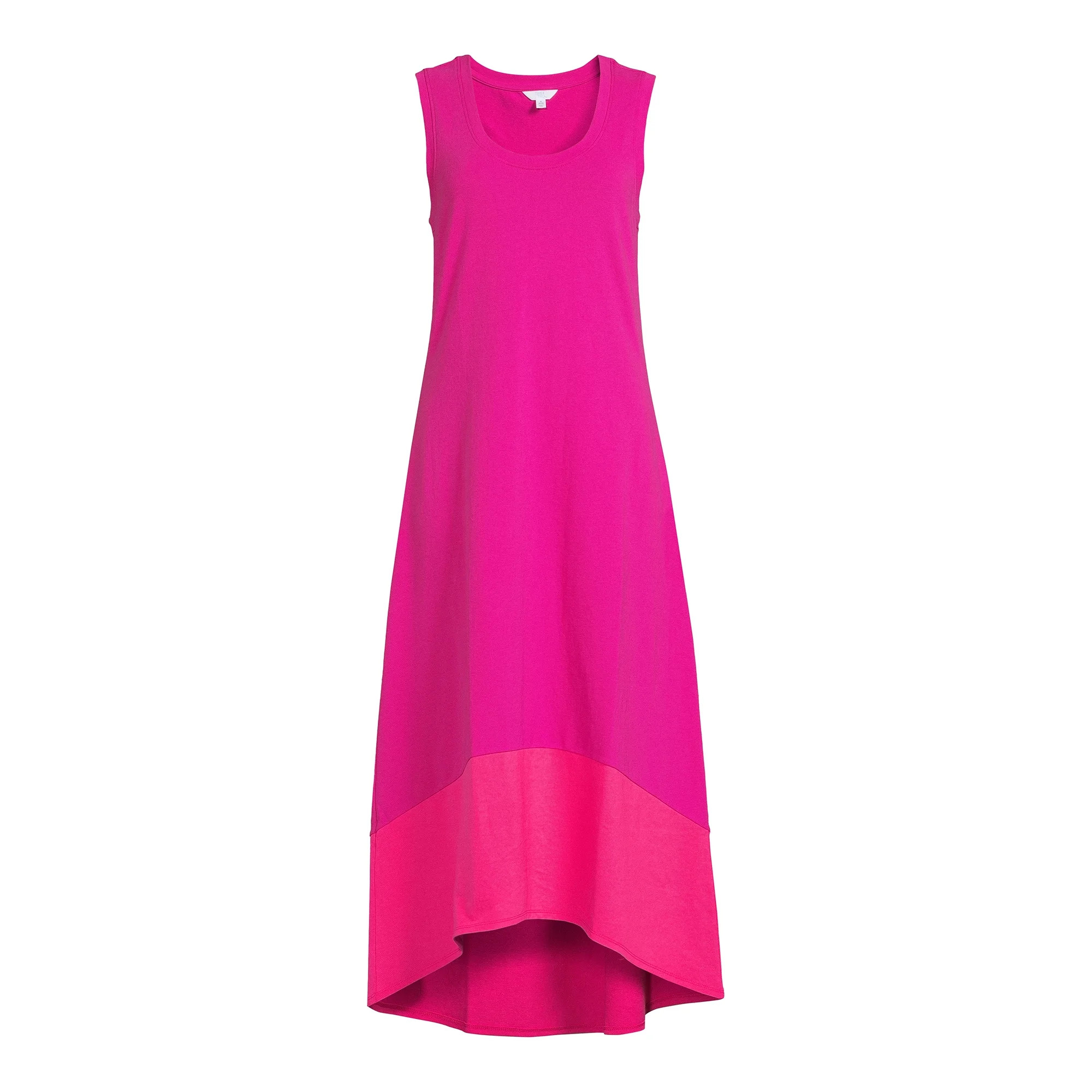 Time and Tru Women's Solid Halter Dress | Walmart (US)
