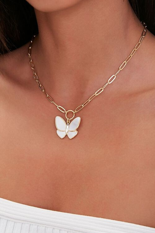 Butterfly Pendant Necklace | Forever 21 (US)