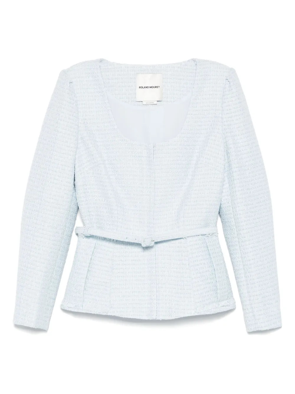 Roland Mouret Bouclé Jacket | Blue | FARFETCH SI | Farfetch Global