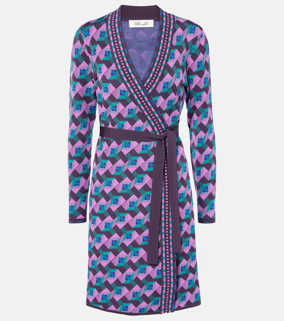 Edwina knitted jacquard wrap dress | Mytheresa (US/CA)