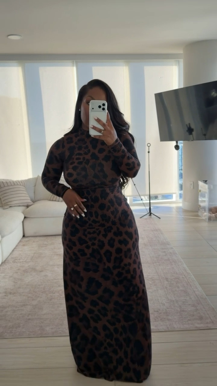 Love me some animal print!! This dress is super flattering, soft, and comfortable. Linking a similar option below! 

Dress isn’t linkable in this darker color so linking the lighter version and a similar Amazon dress!

Use code EMMYXSPANX for $$ off my shapewear linked below ✨

Date night outfits, long dresses, winter outfits women, valentines outfits women, Emmy Petit 

#LTKValentine #LTKPetite #LTKMidsize
