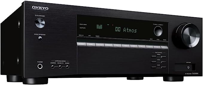 Onkyo TX-SR494 AV Receiver with 4K Ultra HD | Dolby Atmos | DTS: X | Hi-Res Audio (2019 Model) | Amazon (US)